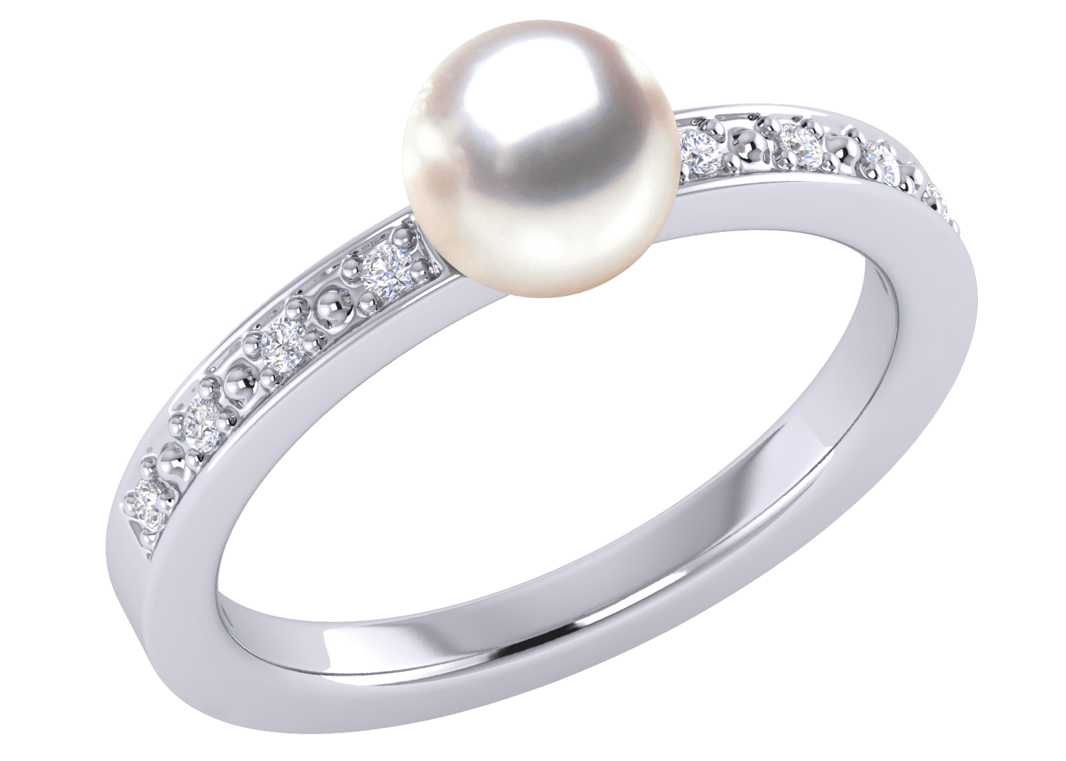 Tarini a Japanese Akoya Cultured Pearl Ring