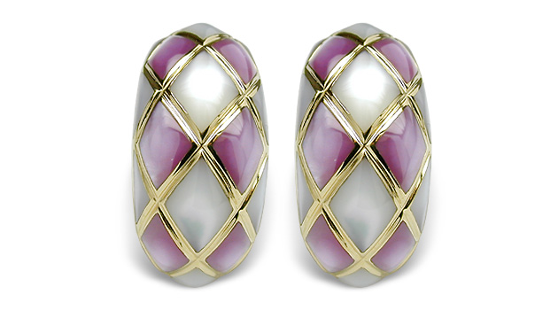 SOLD - Topaza a Mother of Pearl Earring
