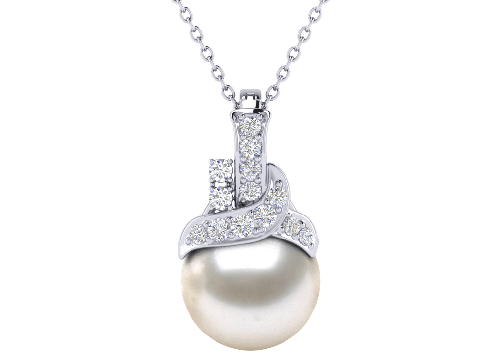 Venus a White South Sea Cultured Pearl Pendant