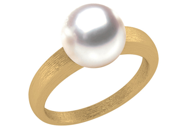 White Steel a White South Sea Cultured Pearl Ring