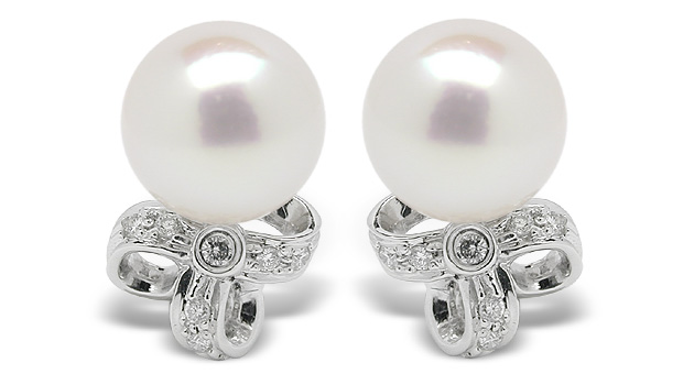 Zosima a Japanese Akoya Cultured Pearl Earrings