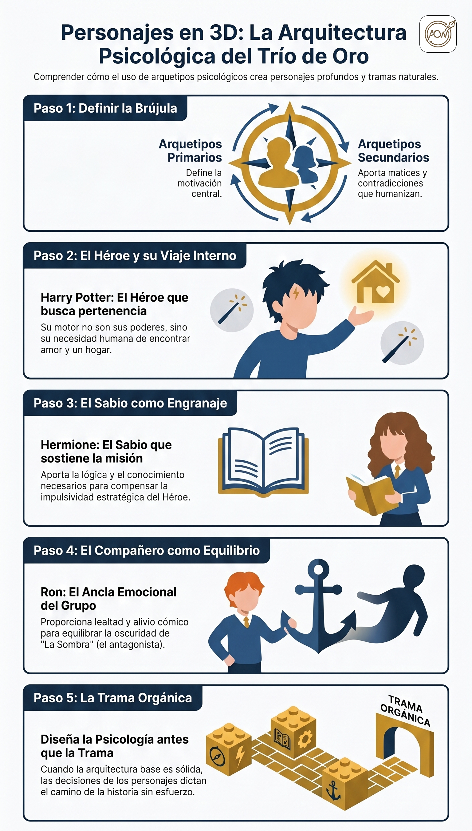 Cómo crear personajes tridimensionales: Análisis de Harry Potter con los Arquetipos de Jung