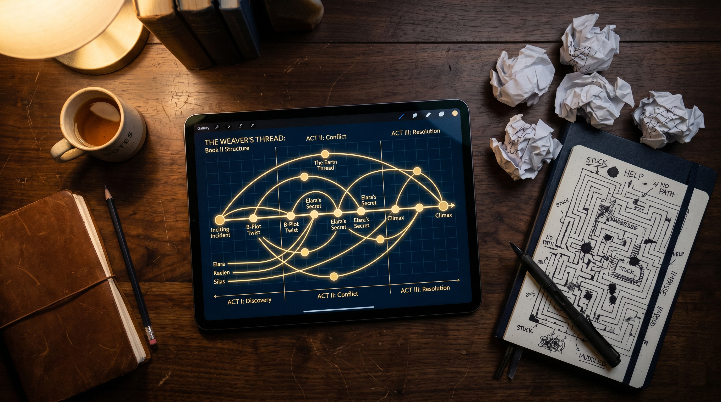 Cómo evitar los agujeros de guion: Domina la arquitectura de tu novela con el Diagrama de Tramas