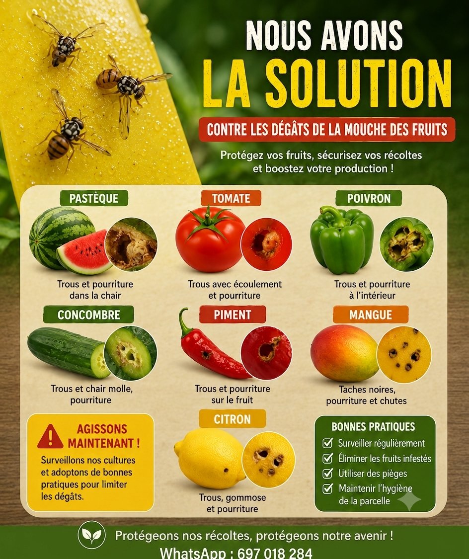 PIÈGE À MOUCHES DE FRUIT