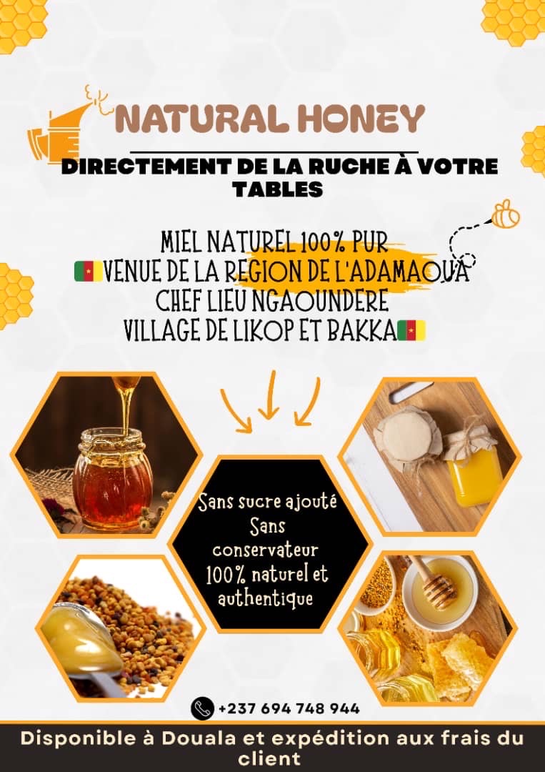 pur miel de Ngaoundéré & jus de fruit naturel