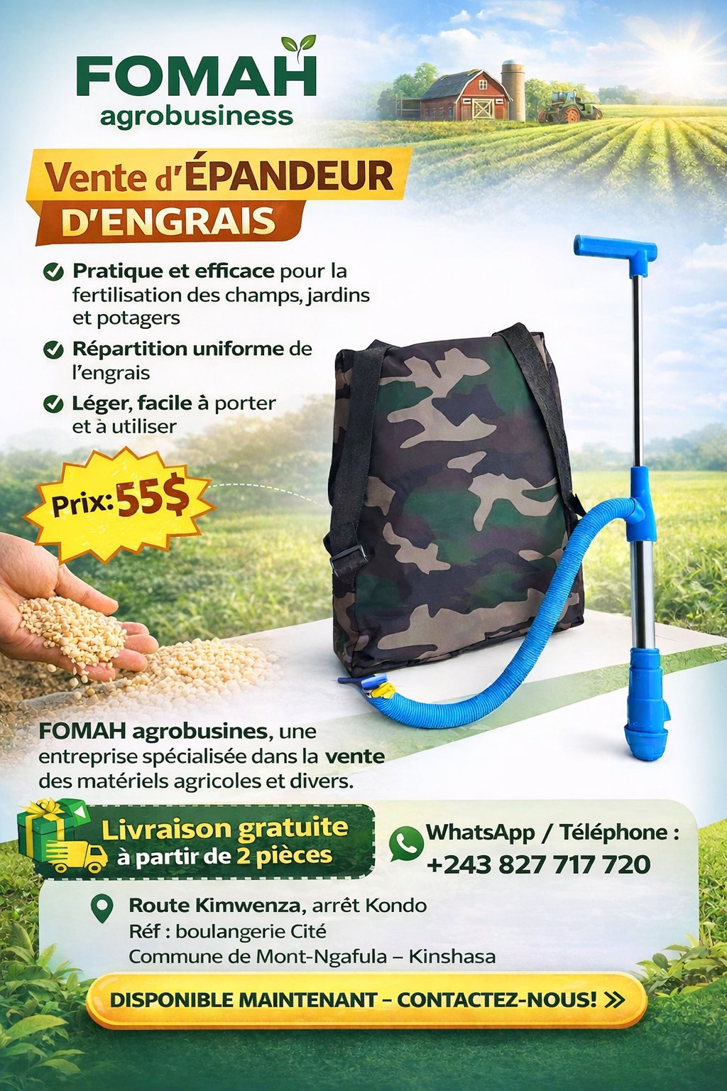 ÉPANDEUR D'ENGRAIS