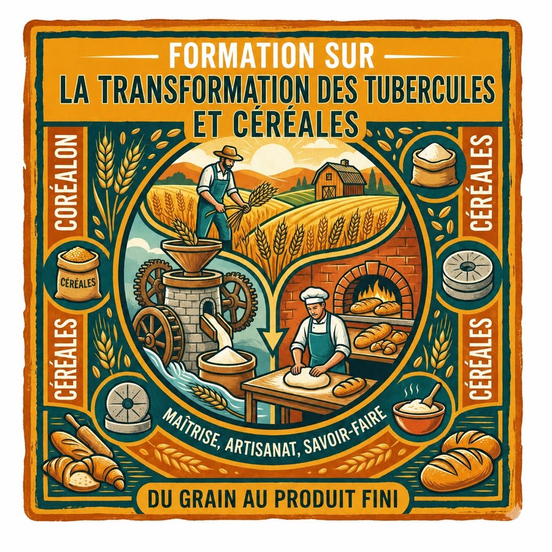 Masterclass : Production de farine panifiable et produits dérivés.