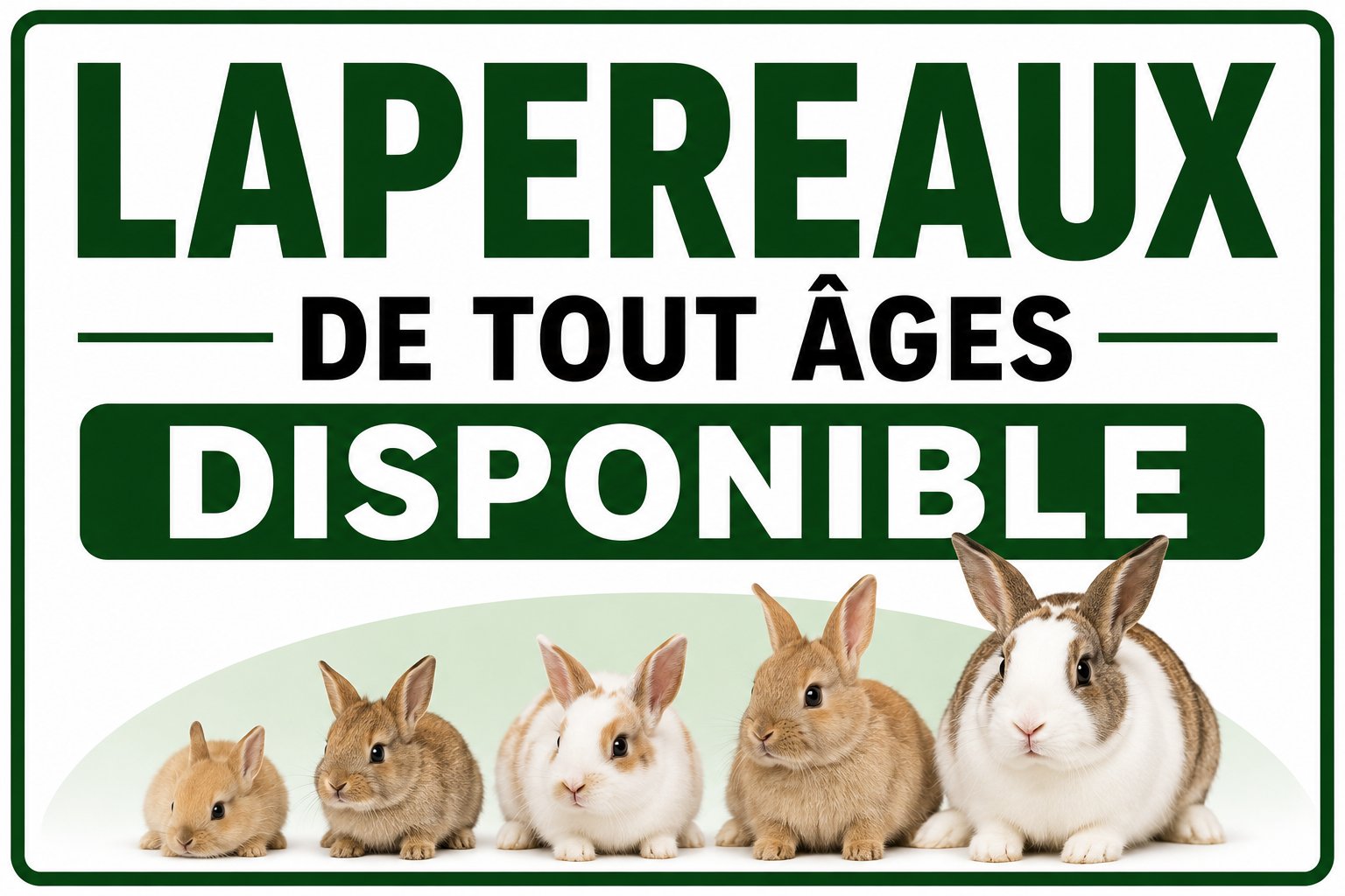 lapin de consommation, reproducteur, lapereaux