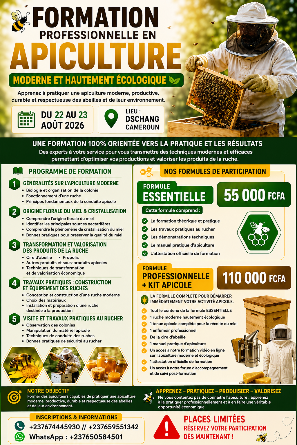 formation en apiculture moderne et hautement écologique
