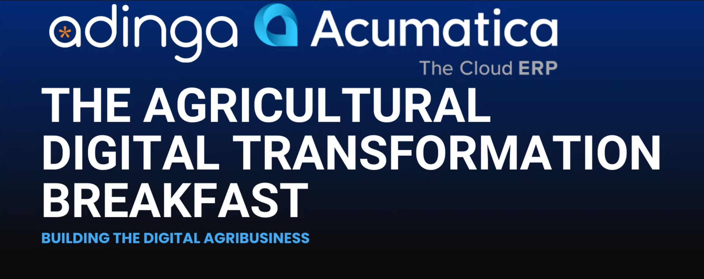Agricultural Digital Transformation Breakfast