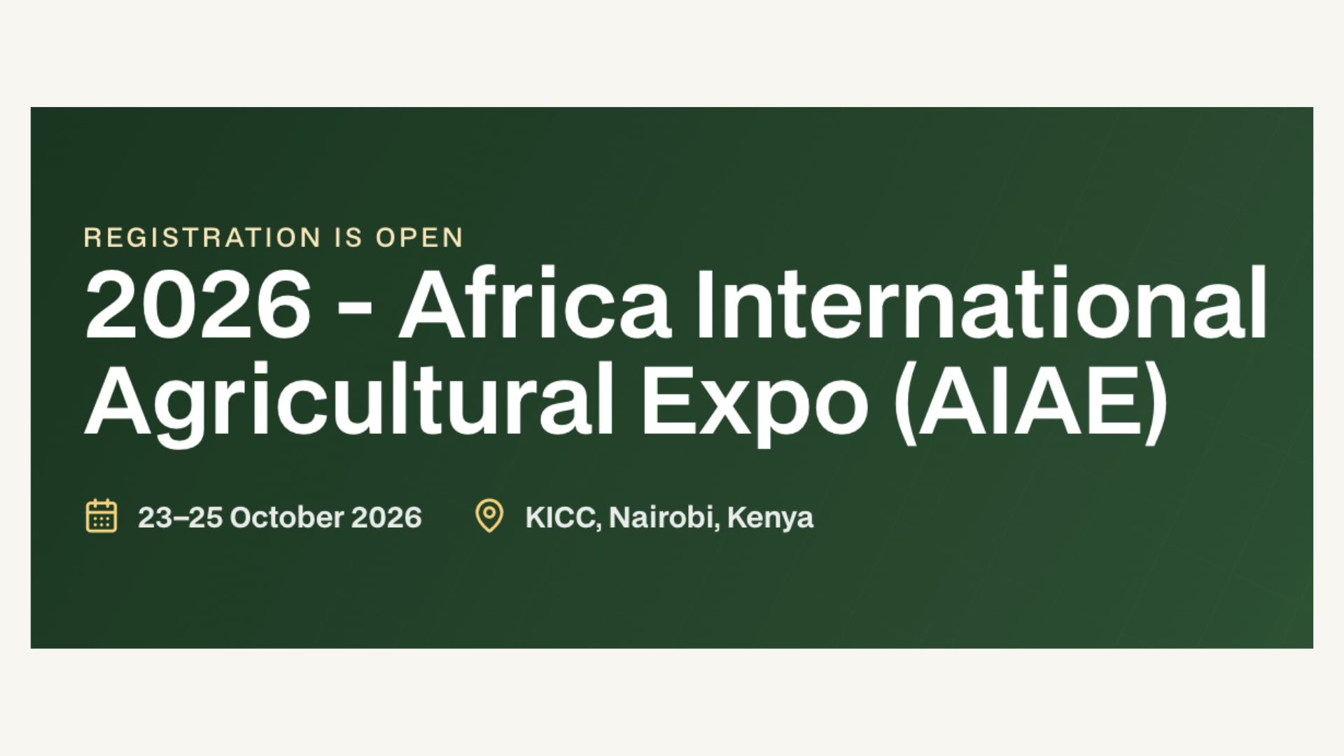 2026 Africa International Agricultural Expo (AIAE)