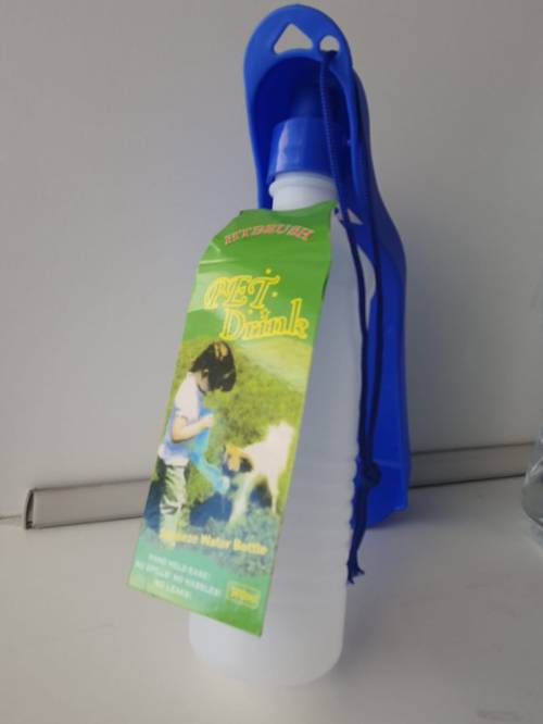 BOTELLA AGUA VIAJE MASCOTA