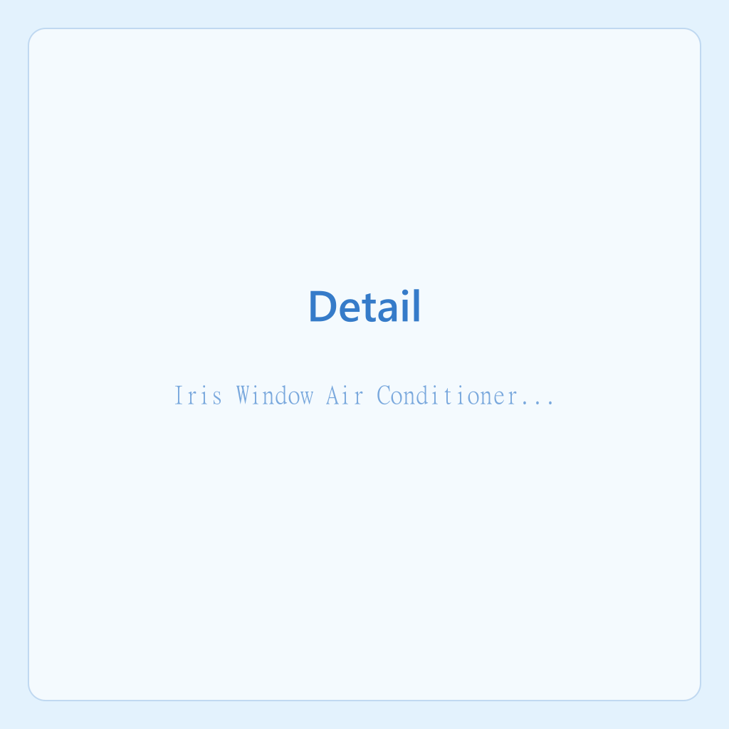 Iris Window Air Conditioner 9000 BTU — photo 2