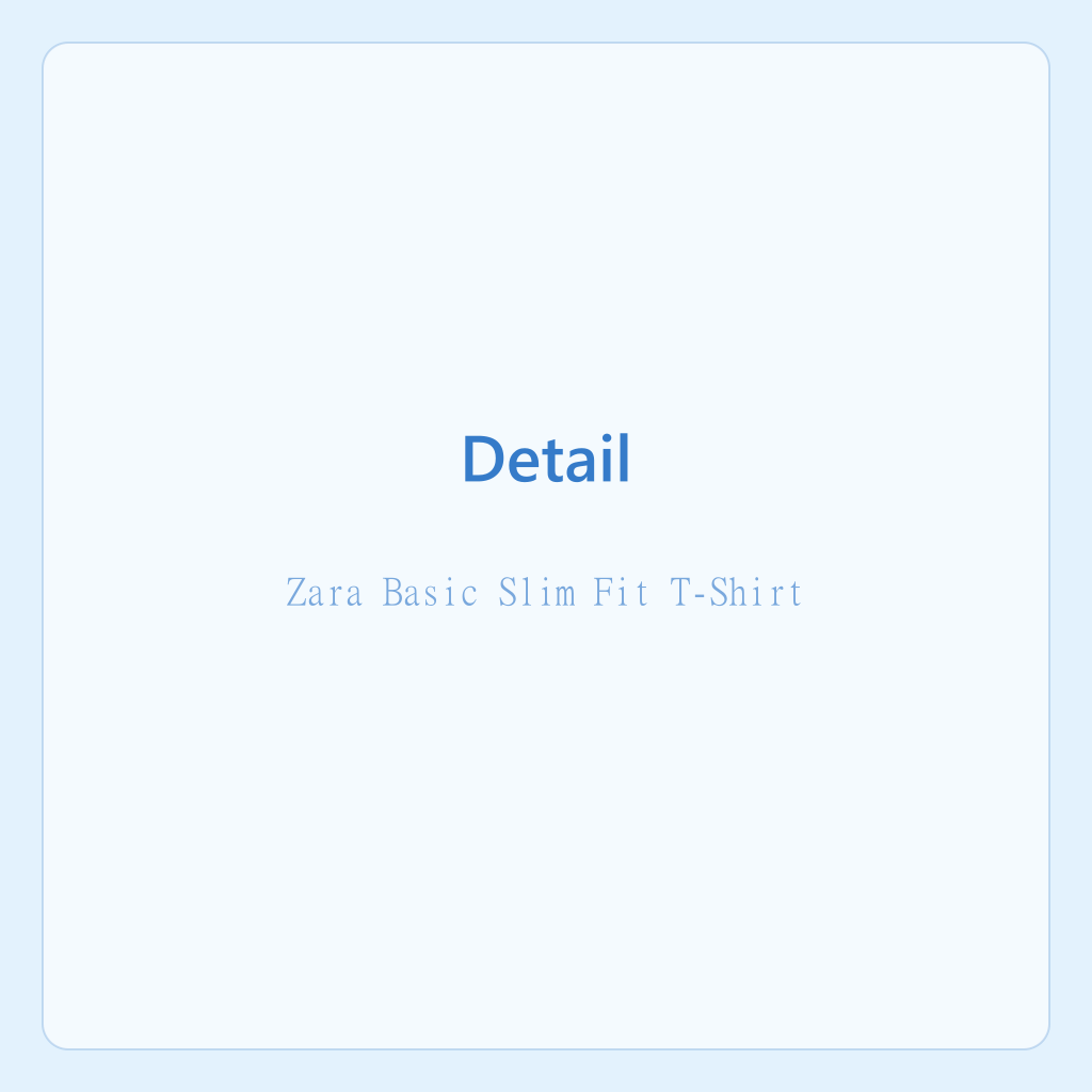 تي شيرت ضيق أساسي من زارا — الصورة 2
