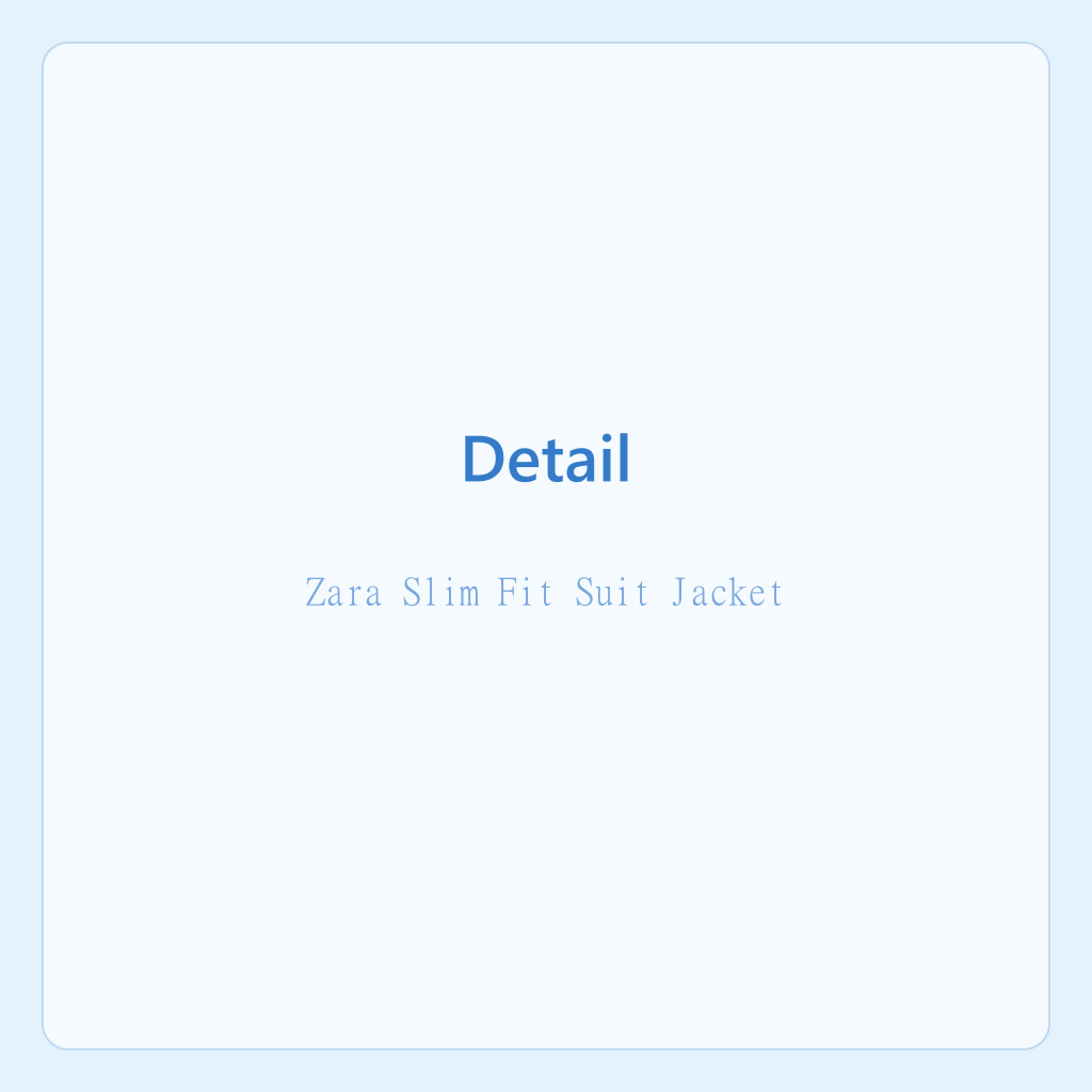 Zara Slim Fit Suit Jacket — photo 2