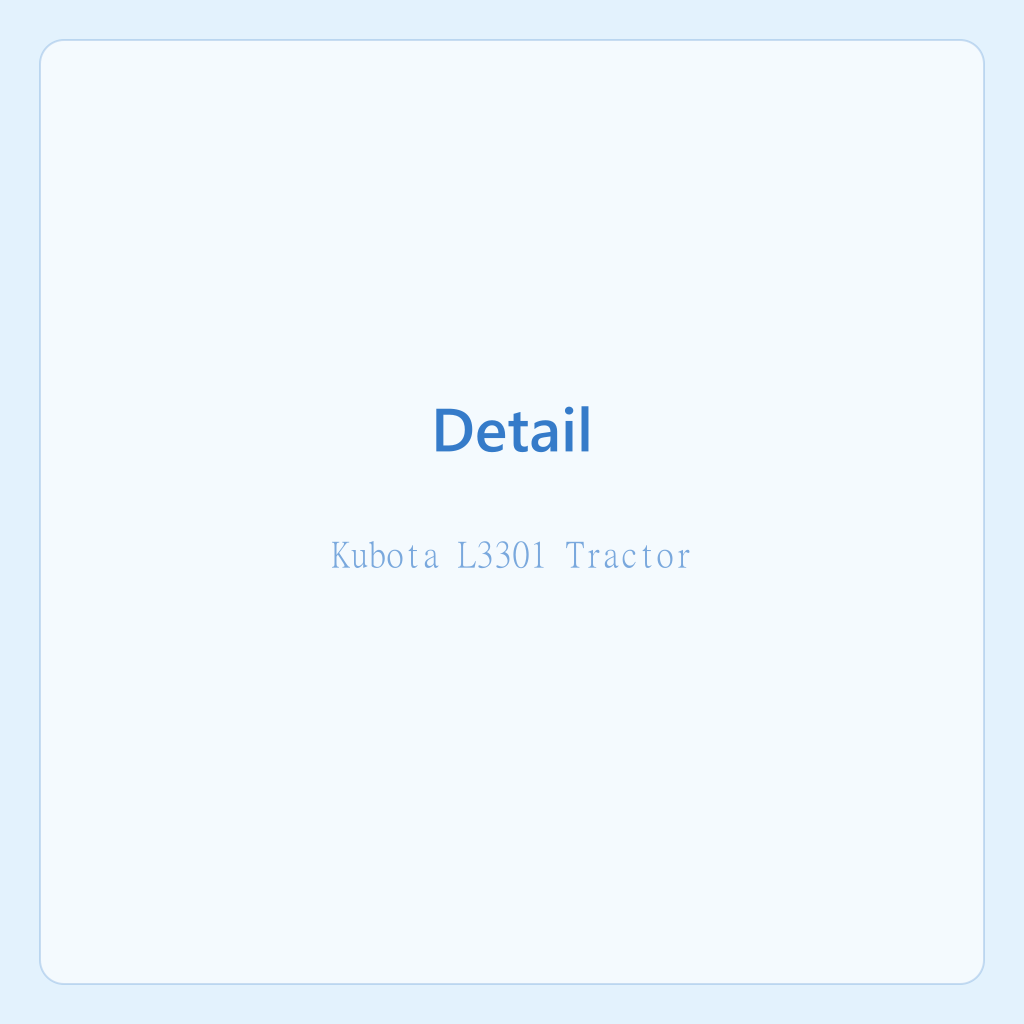 جرار Kubota L3301 — الصورة 2
