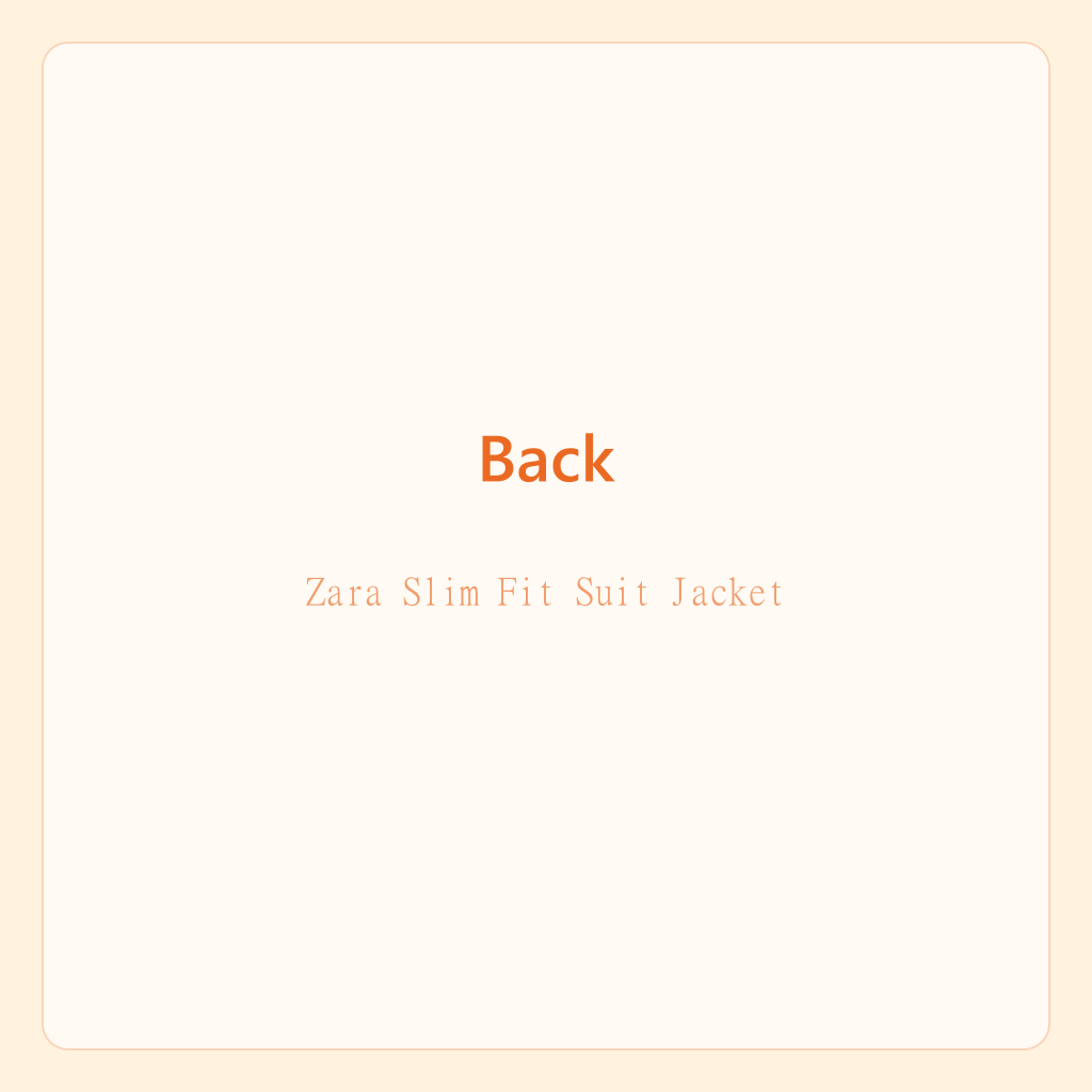 Zara Slim Fit Suit Jacket — photo 3