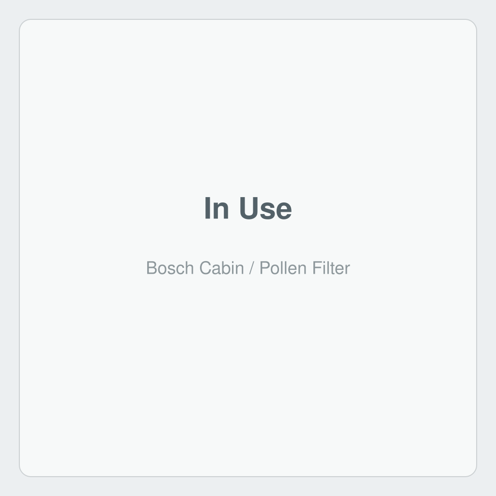 Bosch Cabin / Pollen Filter — photo 6