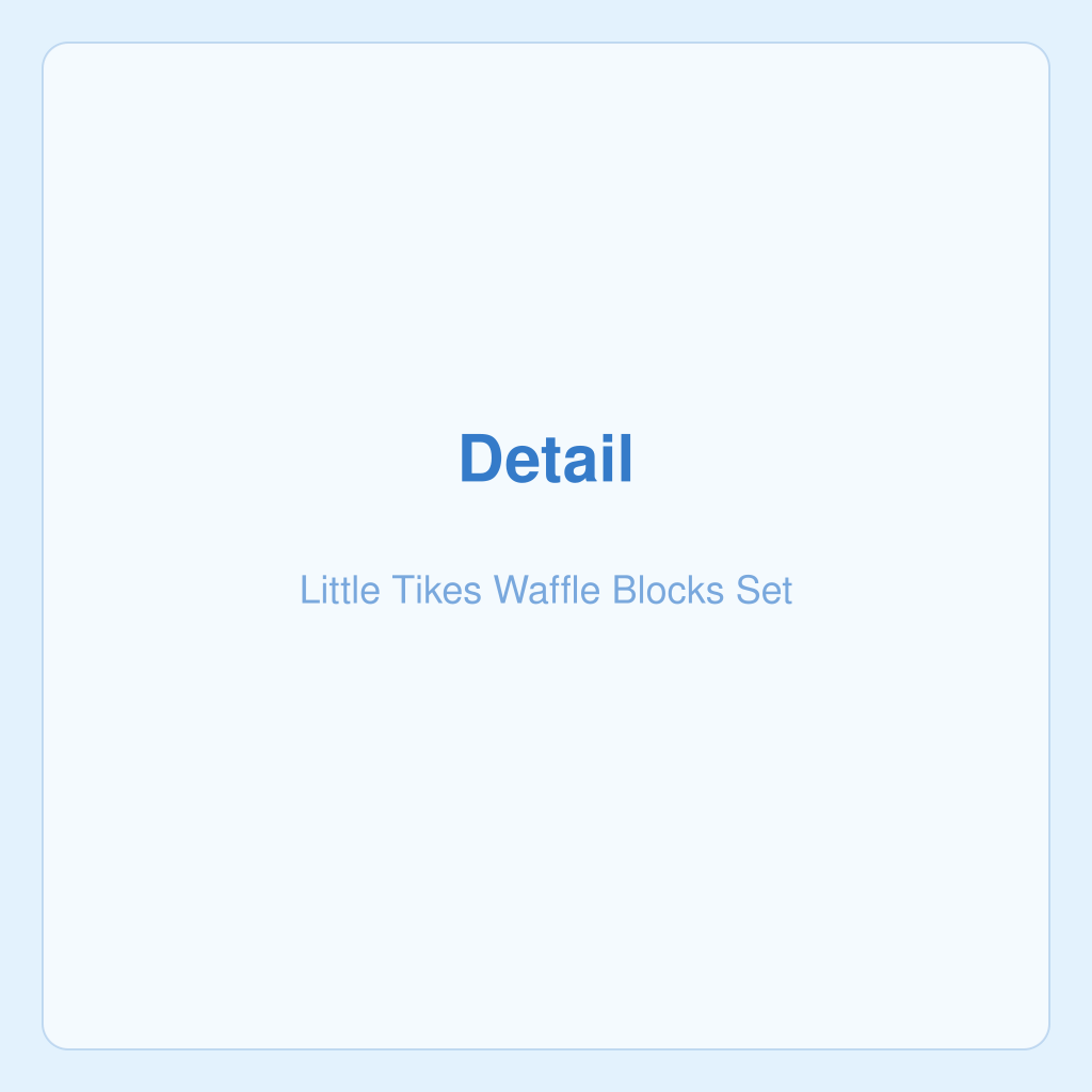 Set de Blocs Waffle Little Tikes