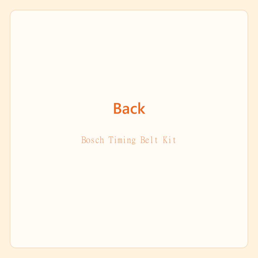 Bosch Timing Belt Kit — photo 3
