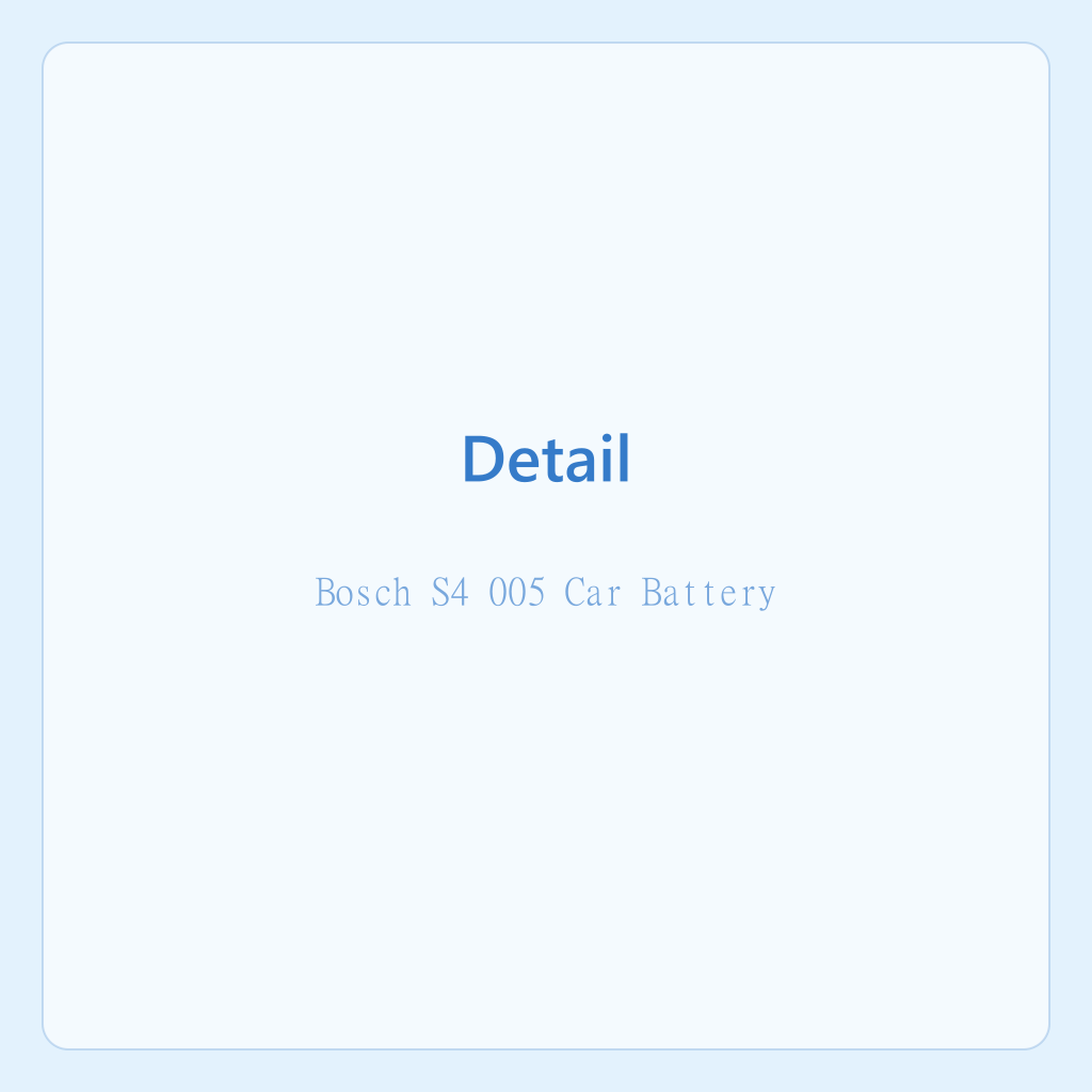 Batterie Auto Bosch S4 005 — photo 2