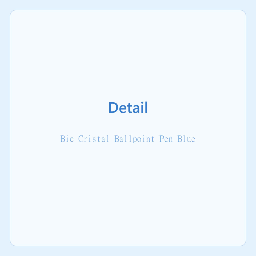 Bic Cristal Ballpoint Pen Blue — photo 2