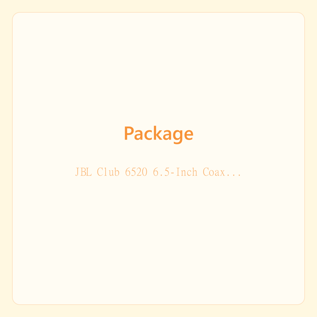 Haut-parleurs coaxiaux JBL Club 6520 6,5 pouces (paire) — photo 6
