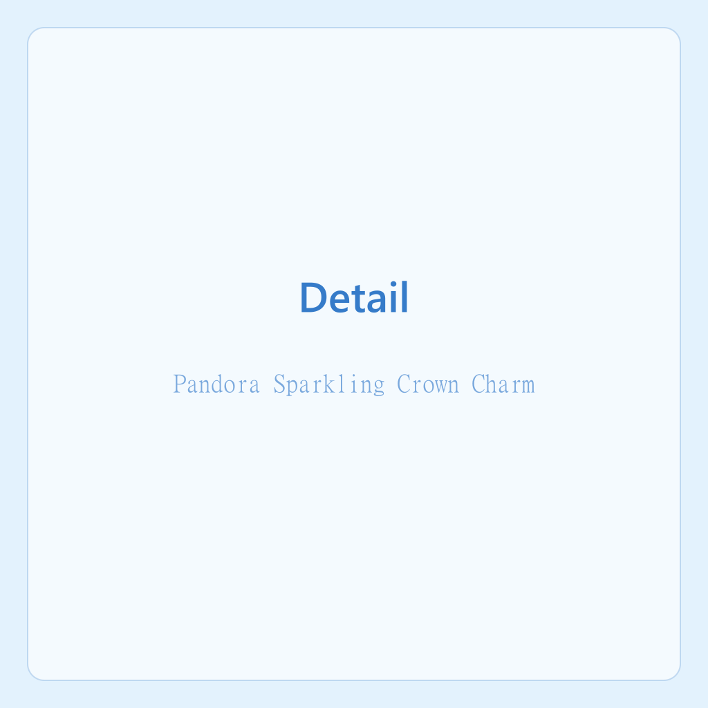Pandora Sparkling Crown Charm — photo 2
