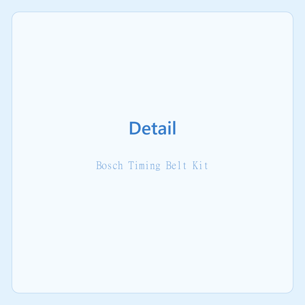 Bosch Timing Belt Kit — photo 2