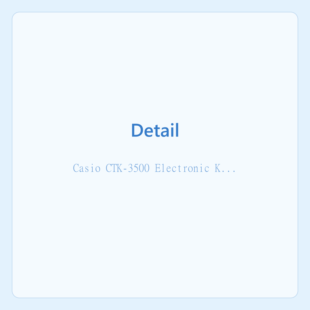 كاسيو CTK-3500 كيبورد كهربائي — الصورة 2