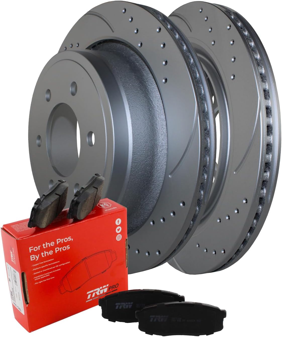 TRW Brake Rotors - Drilled & Slotted