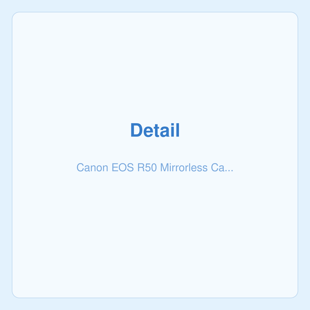 كانون EOS R50 كاميرا ميرورليس — الصورة 3