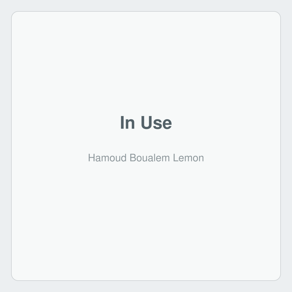 Hamoud Boualem Lemon — photo 6