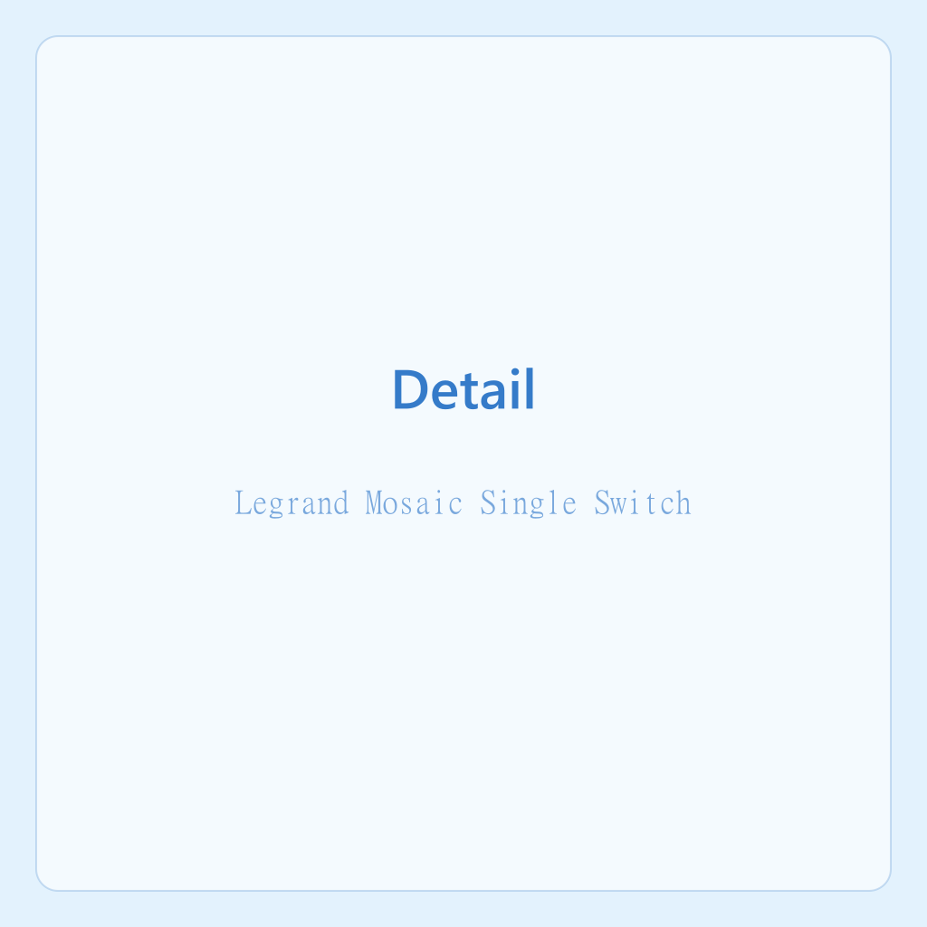 Legrand Mosaic Single Switch — photo 2