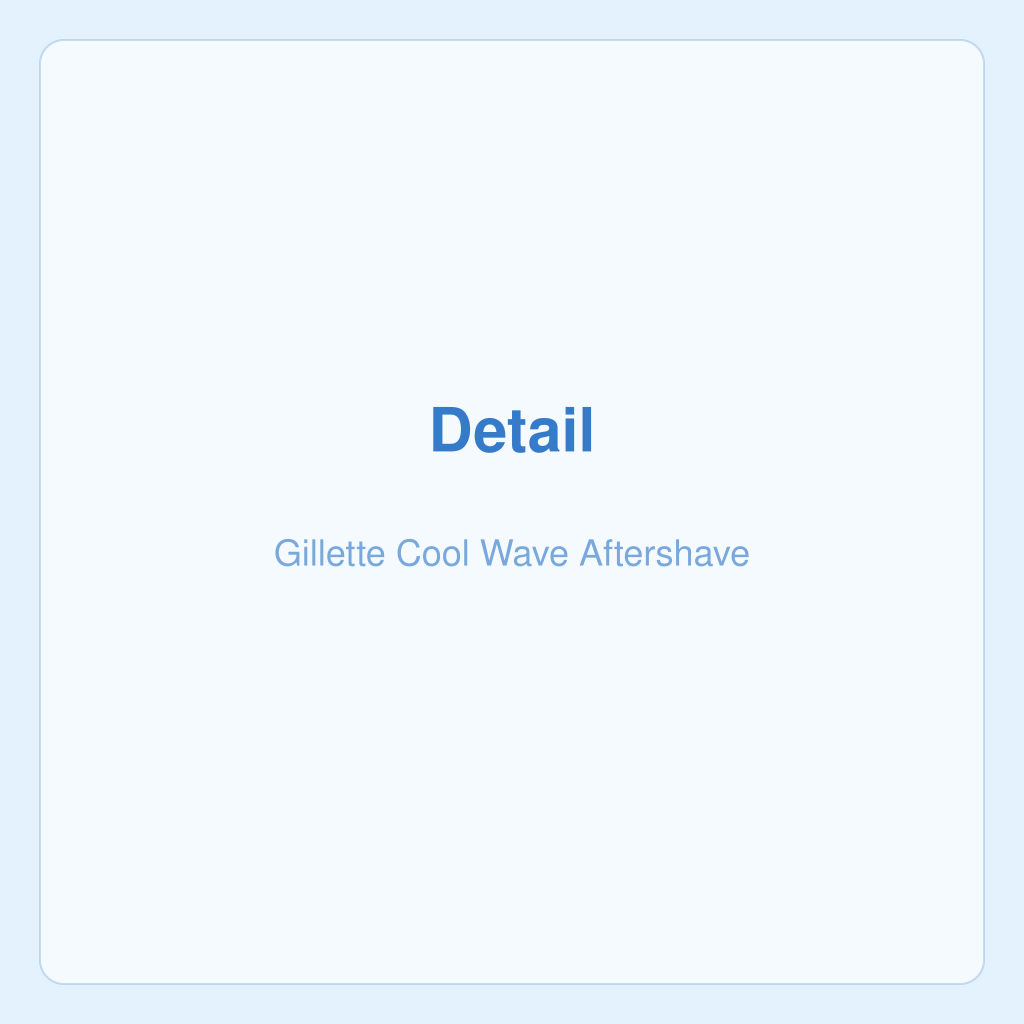 Gillette Cool Wave Aftershave — photo 3