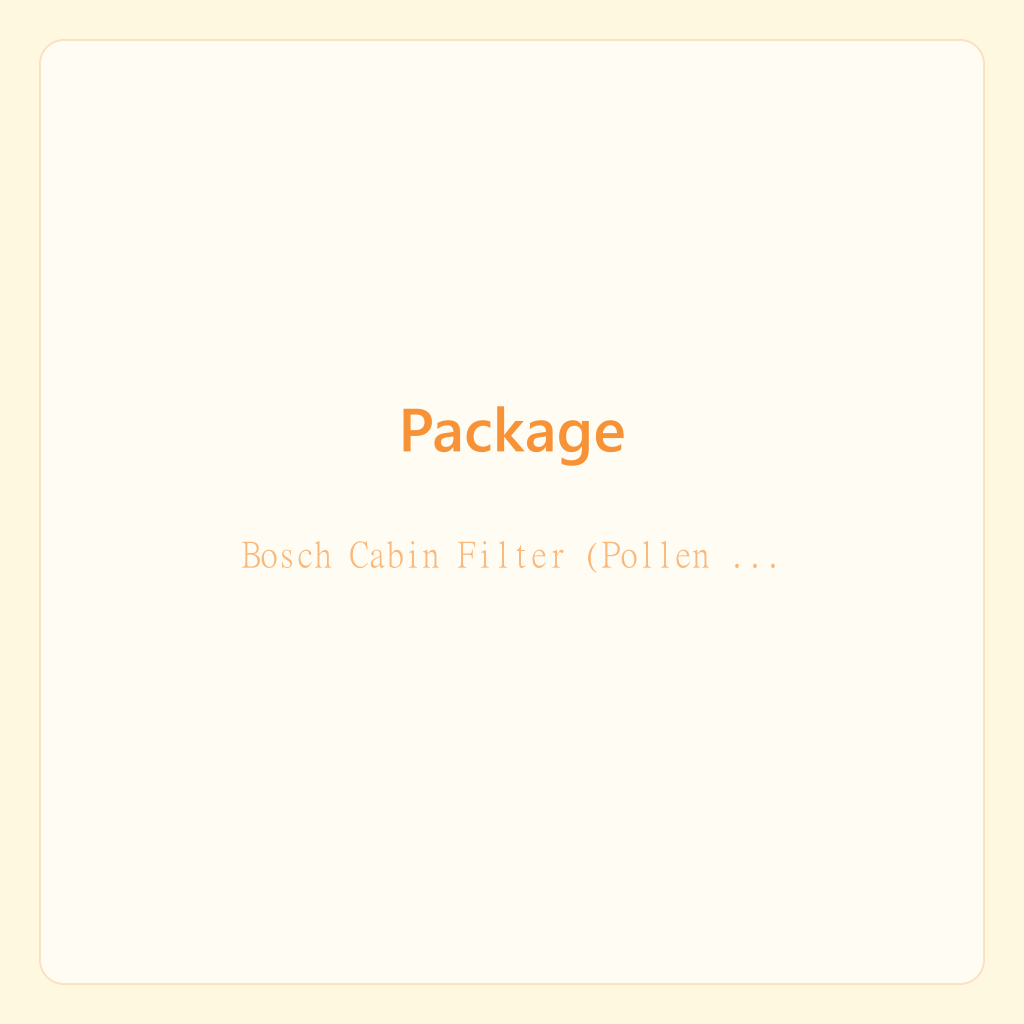 فلتر كابينة بوش (فلتر حبوب اللقاح) 1987432112 — الصورة 6