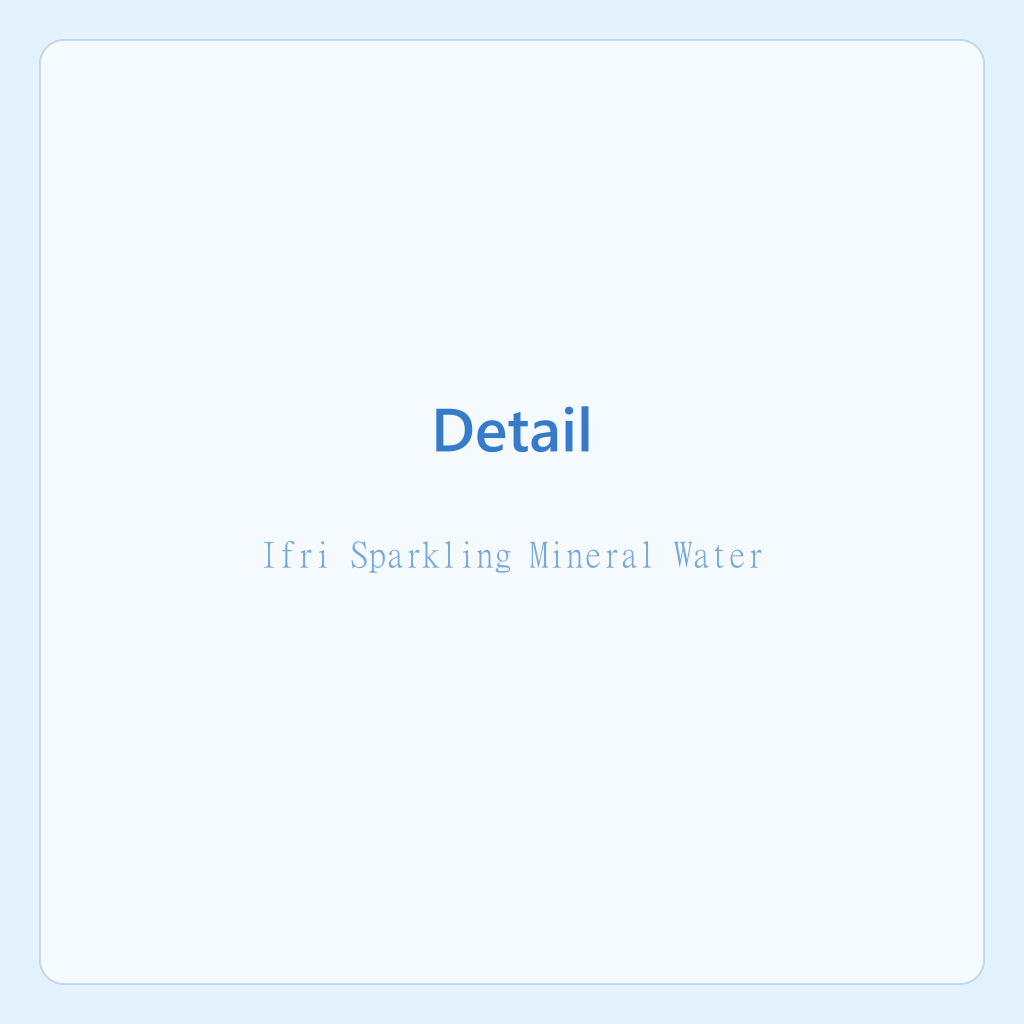 Ifri Sparkling Mineral Water — photo 4