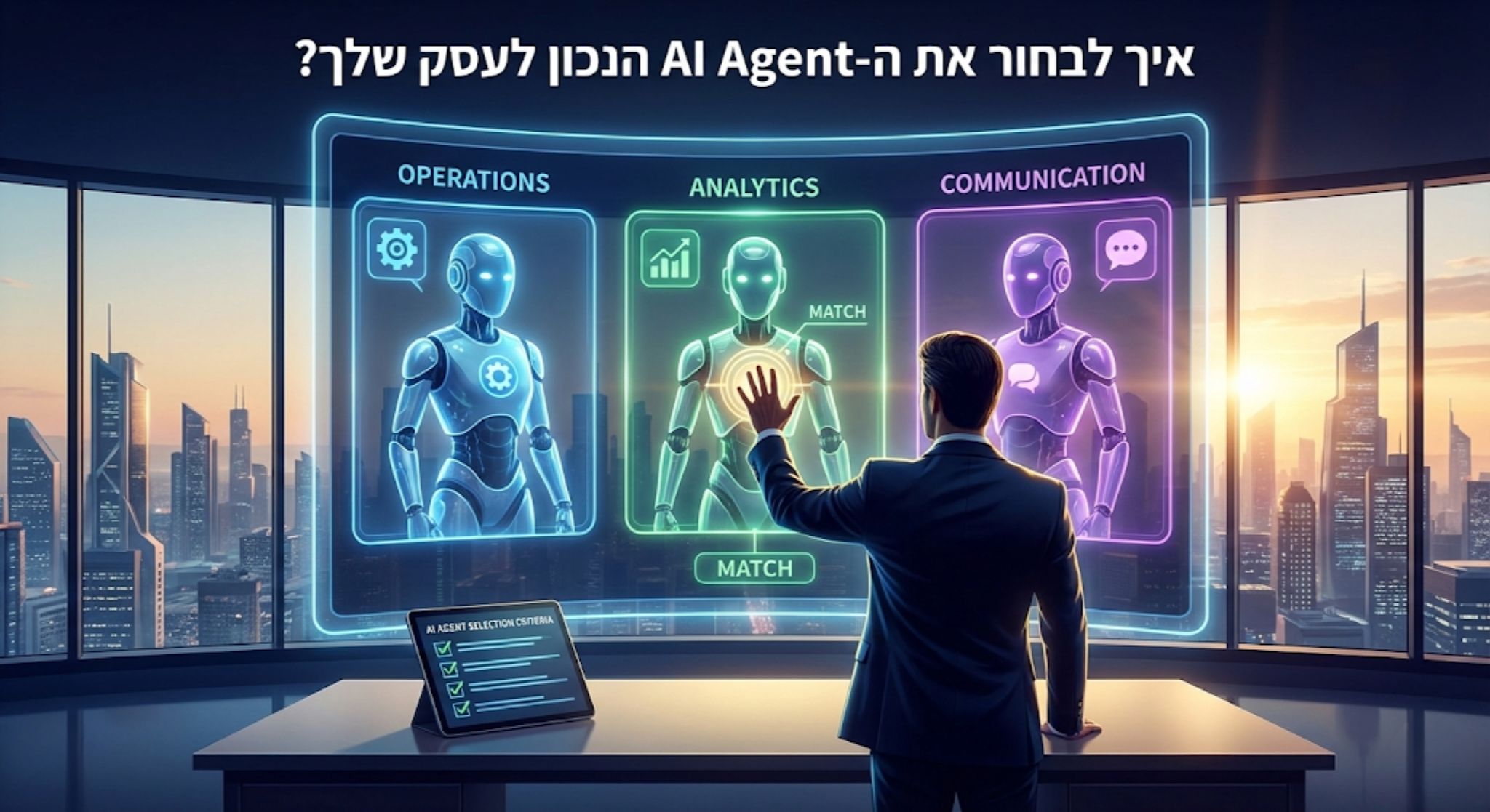 איך לבחור את ה-AI Agent הנכון לעסק שלך?