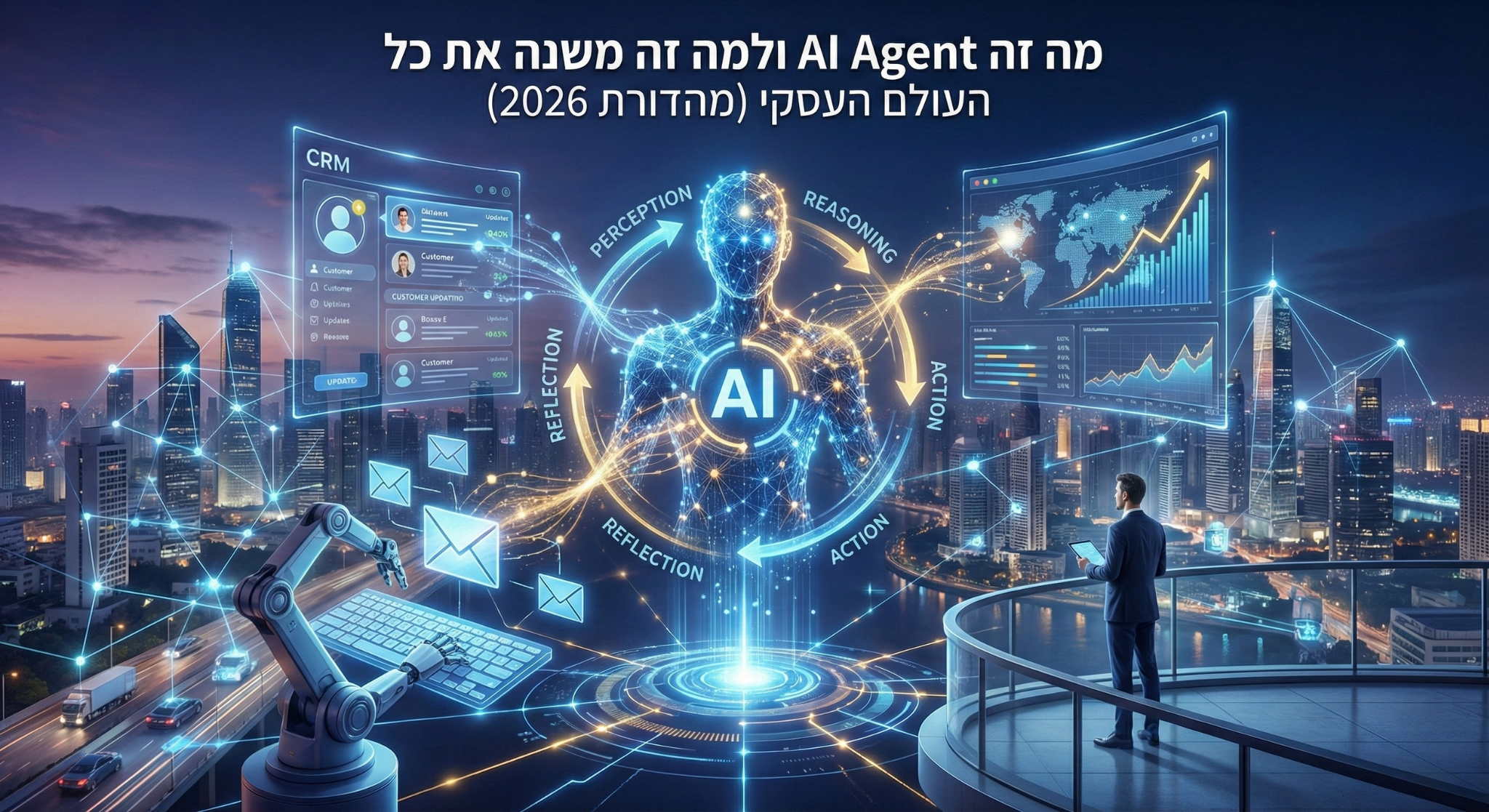 מה זה AI Agent ולמה זה משנה את כל העולם העסקי (מהדורת 2026)