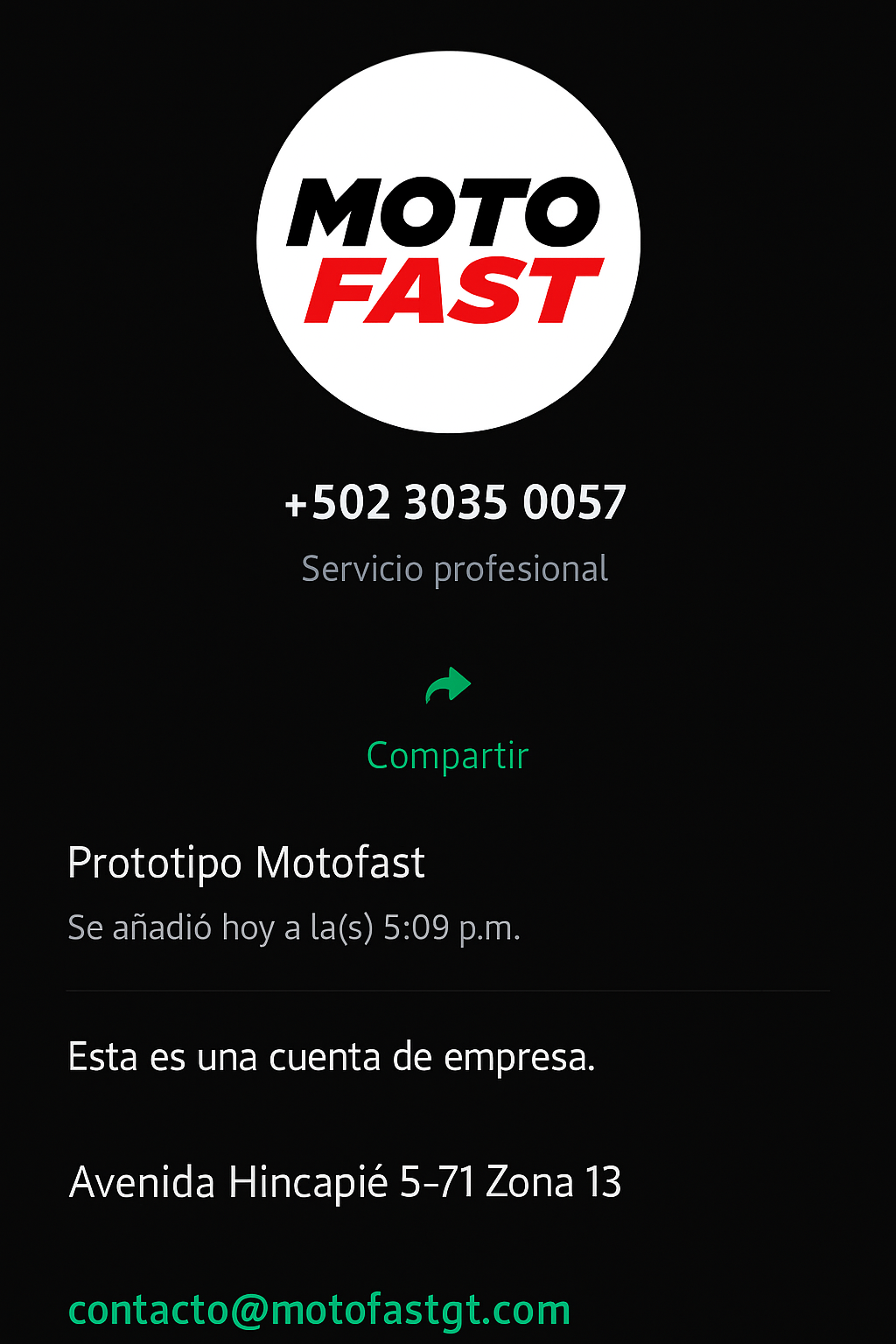 Prototipo Motofast