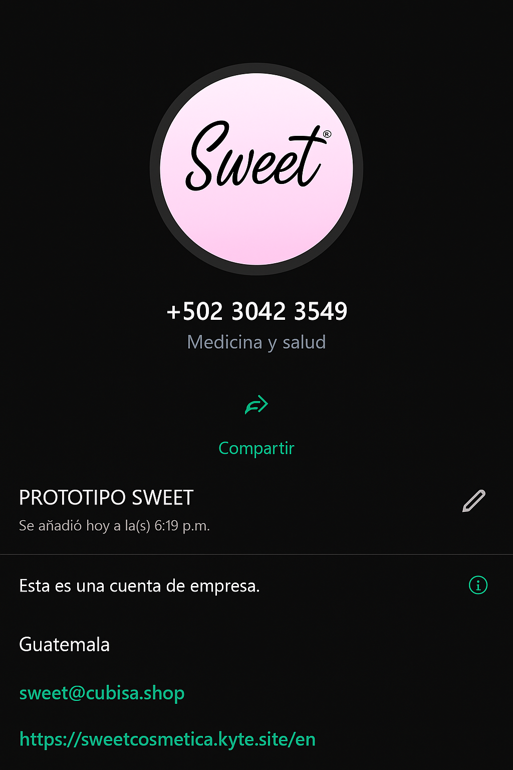 Prototipo Sweet