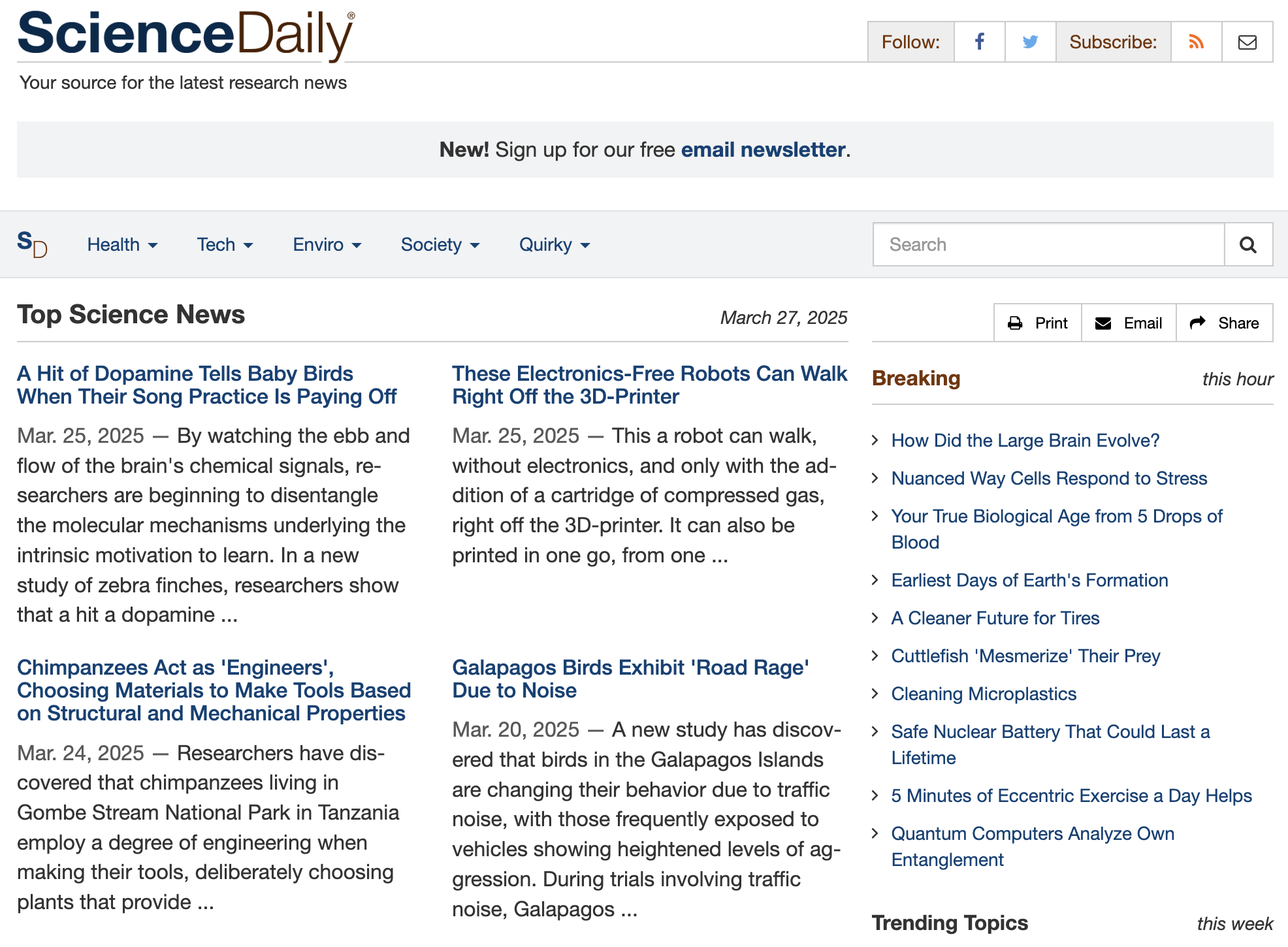 Science Daily