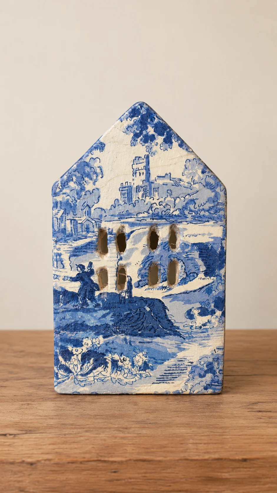 Toile de Jouy-style Pastoral Scene House by New Zealand artist Donna O’Donoghue