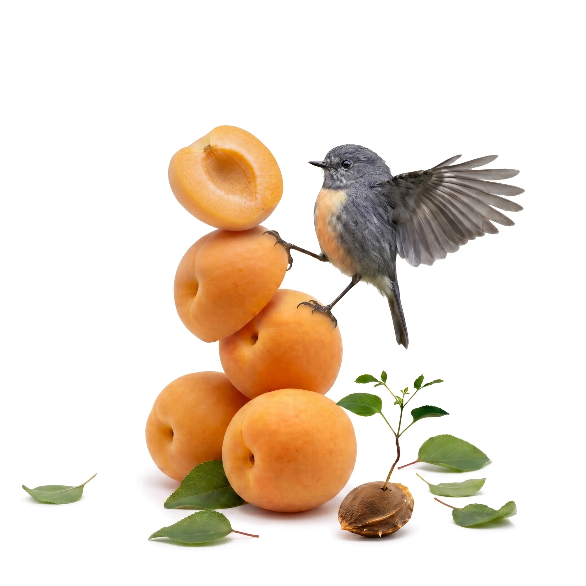 Robin Apricot by New Zealand artist Donna O’Donoghue