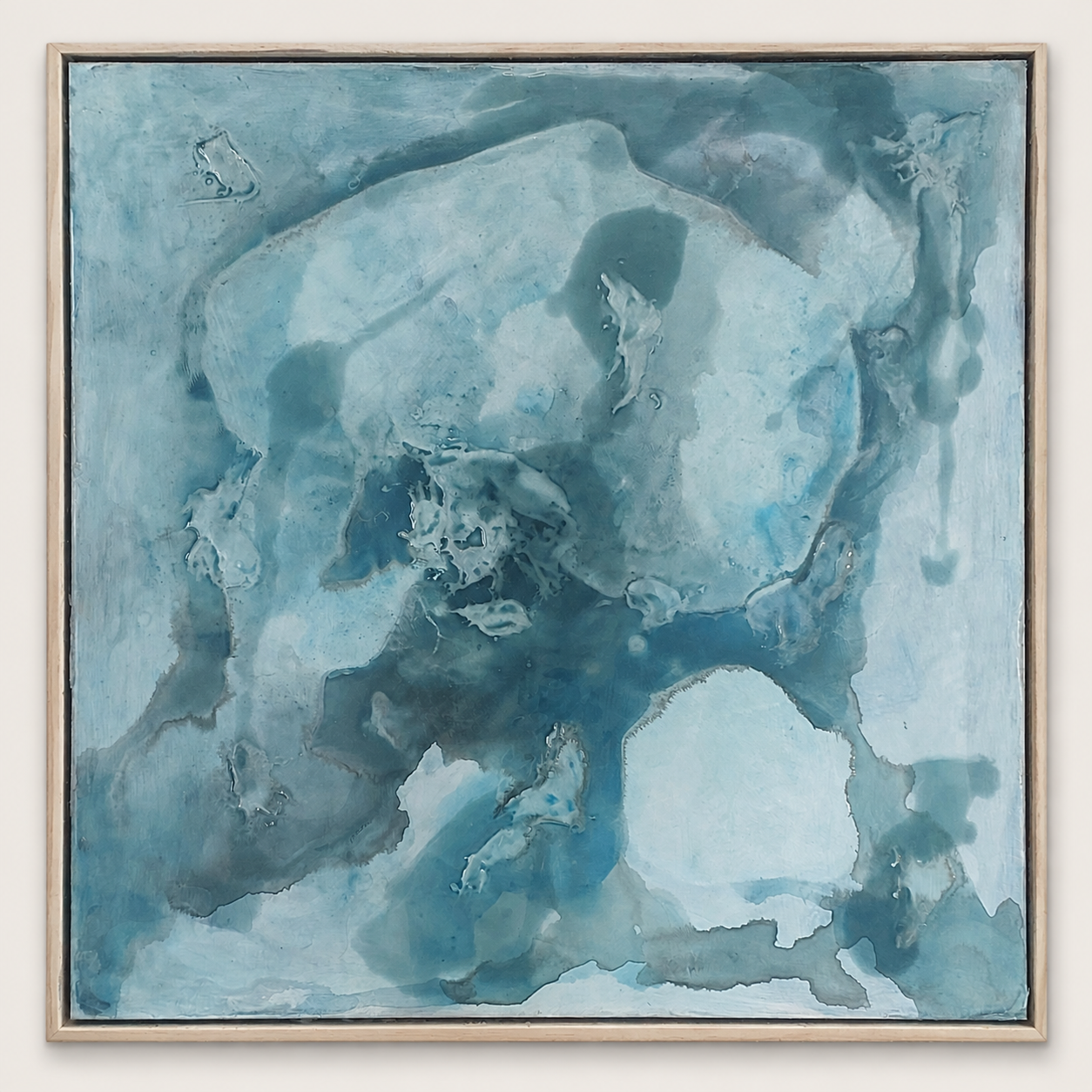 blue resin and ink