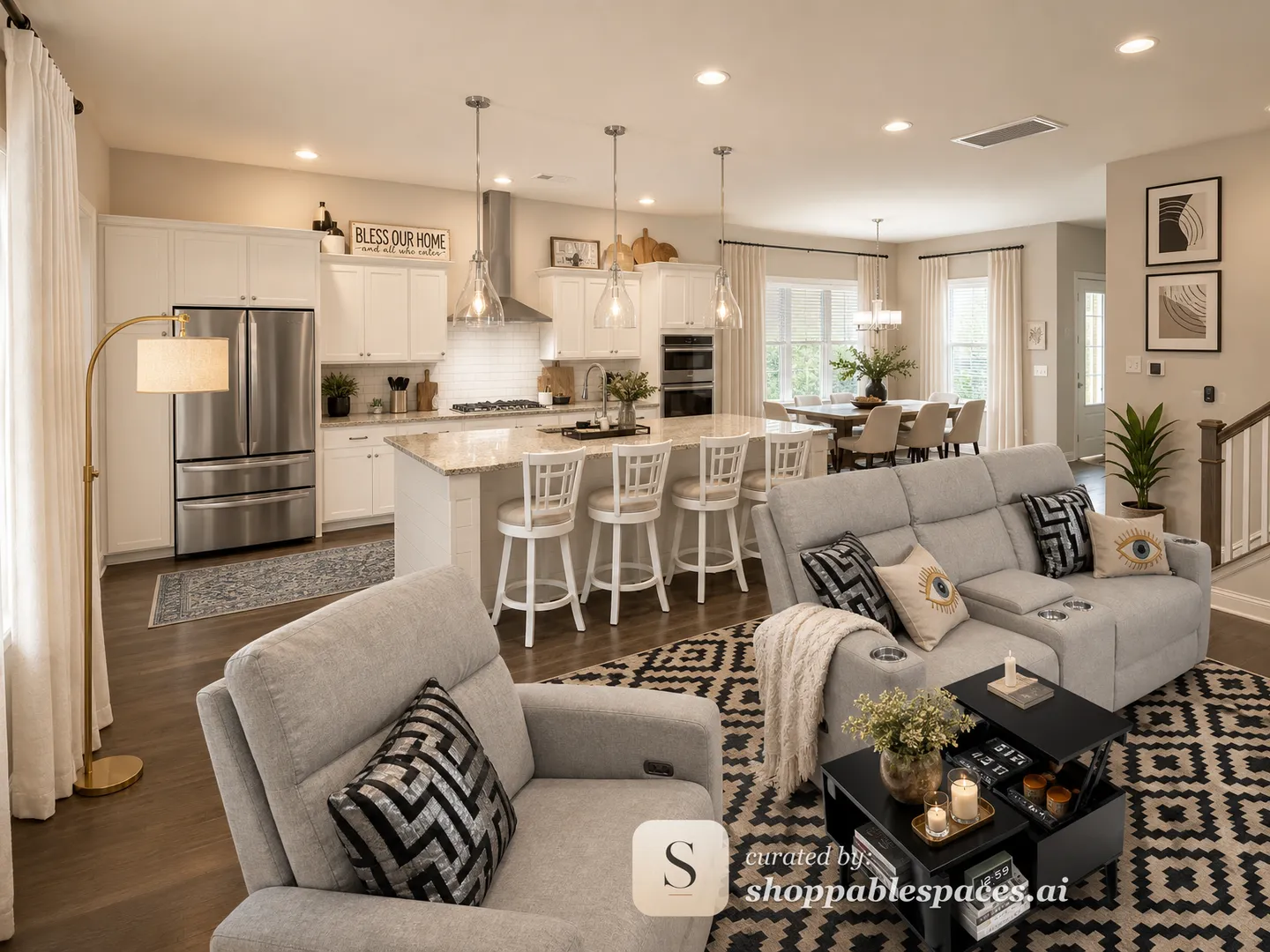 Scandinavian Living Kitchen — AI room design