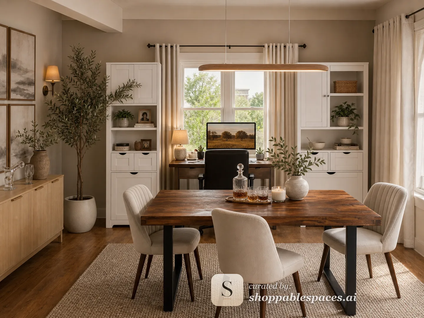 Rustic Dining Room — AI room design