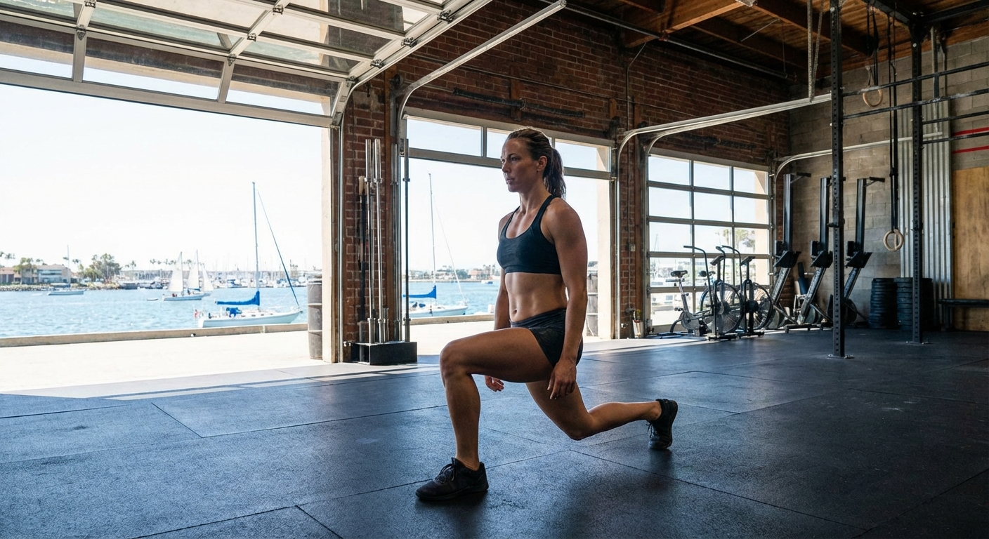 Left Side Reverse Lunge