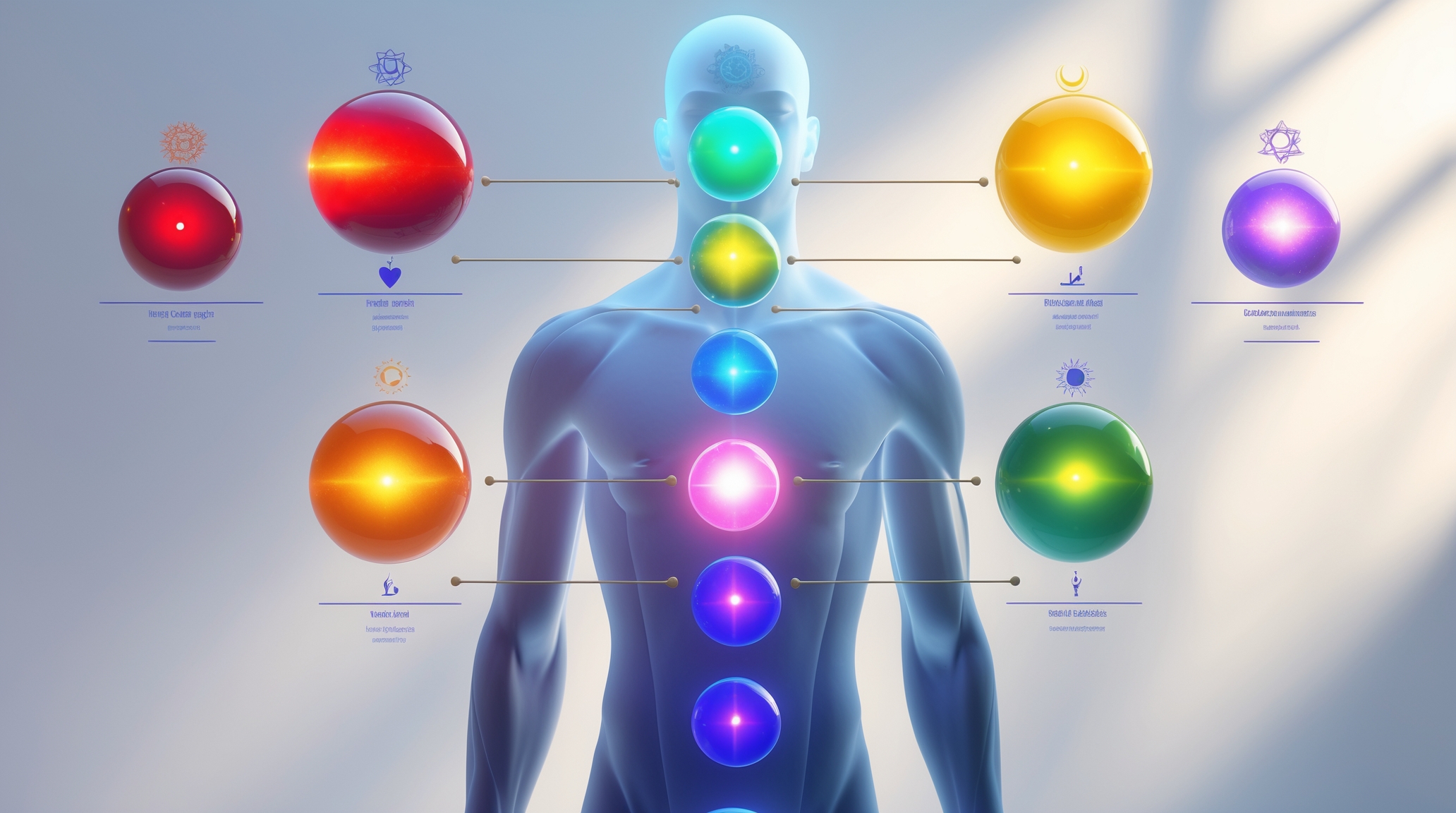 Reiju Chakras principales y su relación con enfermedades comunes
