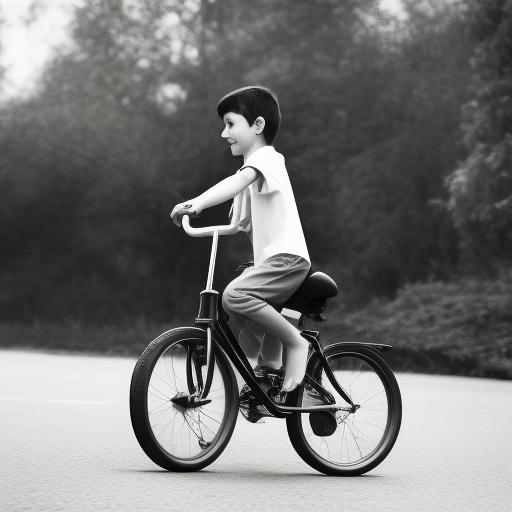 A boy flying a b